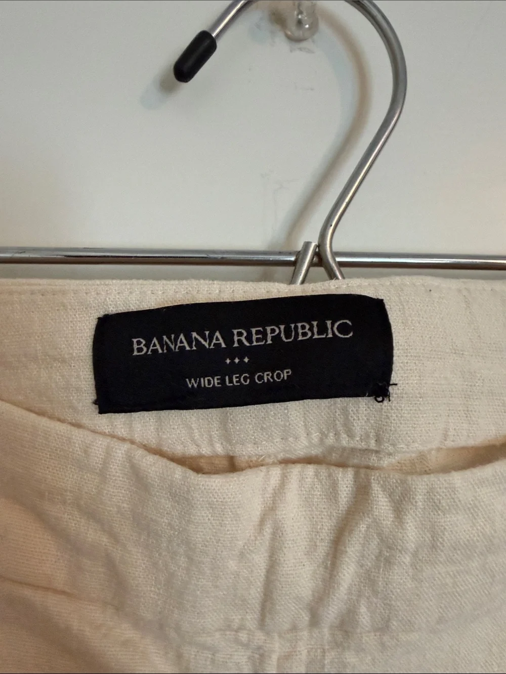 Banana Republic Wide Leg Pants in Light Cream